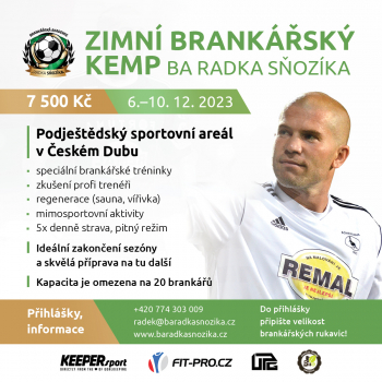 Fotbal - plakat zimni kemp - 2023 - IG
